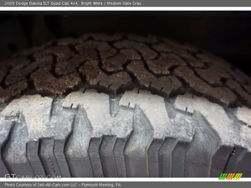 Bright White / Medium Slate Gray 2005 Dodge Dakota SLT Quad Cab 4x4