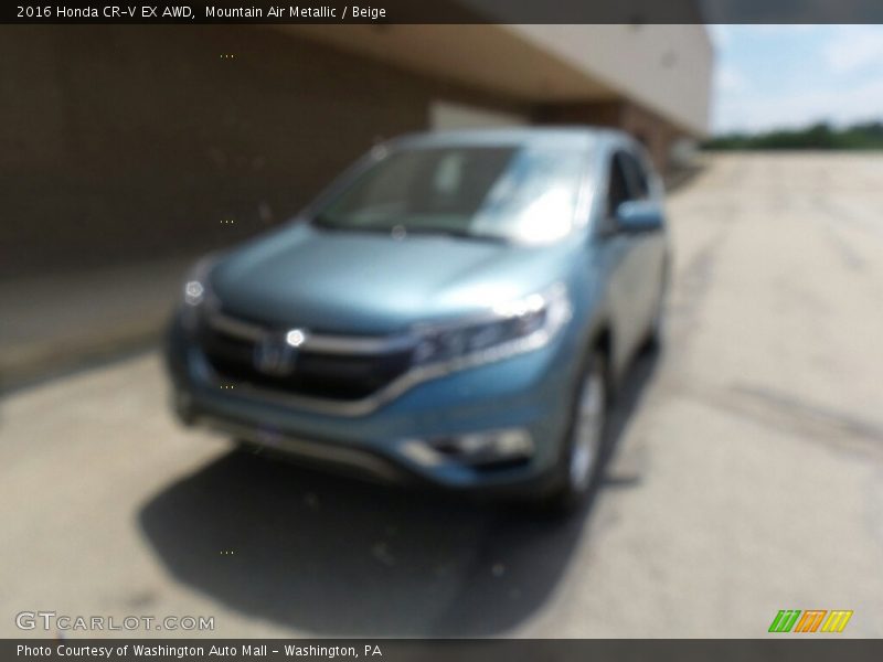 Mountain Air Metallic / Beige 2016 Honda CR-V EX AWD