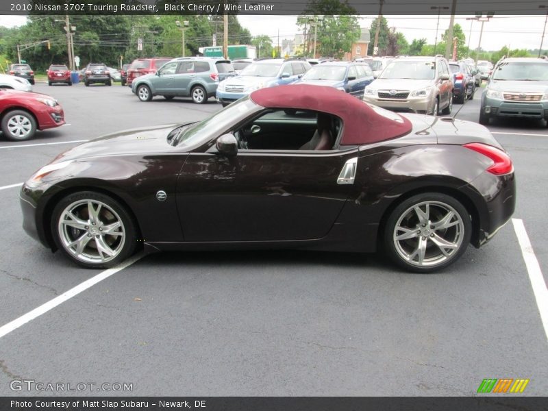 Black Cherry / Wine Leather 2010 Nissan 370Z Touring Roadster