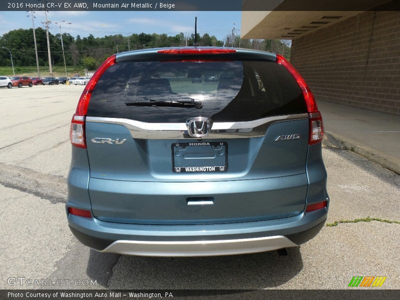 Mountain Air Metallic / Beige 2016 Honda CR-V EX AWD