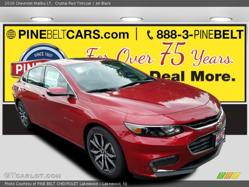 Crystal Red Tintcoat / Jet Black 2016 Chevrolet Malibu LT