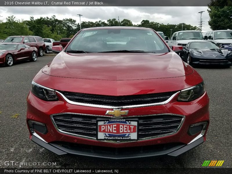 Crystal Red Tintcoat / Jet Black 2016 Chevrolet Malibu LT