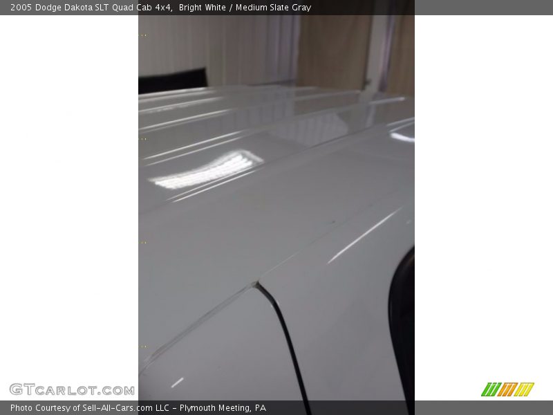 Bright White / Medium Slate Gray 2005 Dodge Dakota SLT Quad Cab 4x4
