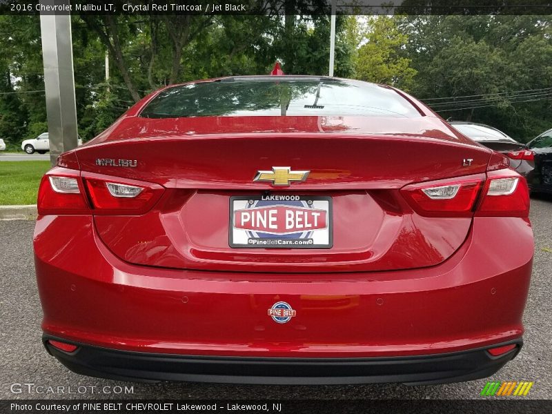 Crystal Red Tintcoat / Jet Black 2016 Chevrolet Malibu LT