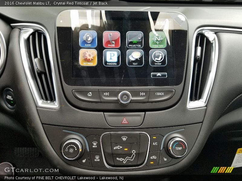 Crystal Red Tintcoat / Jet Black 2016 Chevrolet Malibu LT