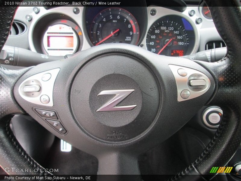 Black Cherry / Wine Leather 2010 Nissan 370Z Touring Roadster