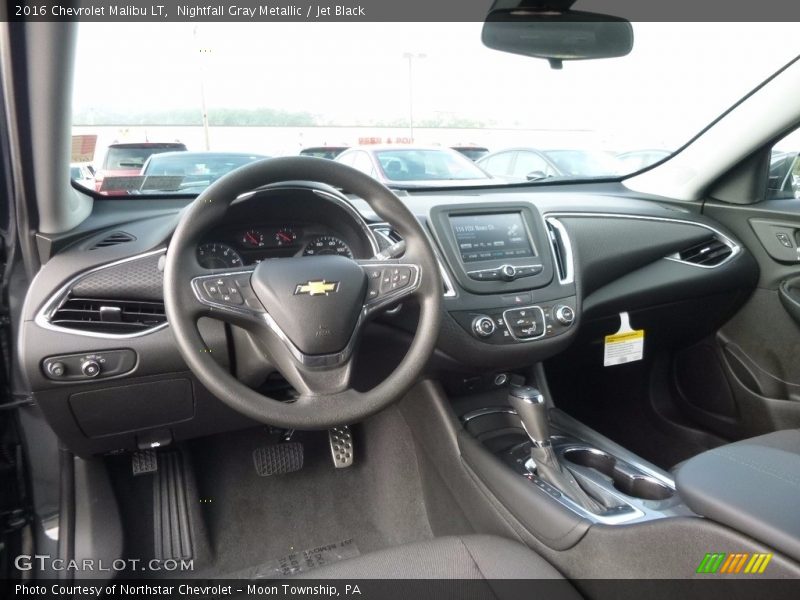 Nightfall Gray Metallic / Jet Black 2016 Chevrolet Malibu LT