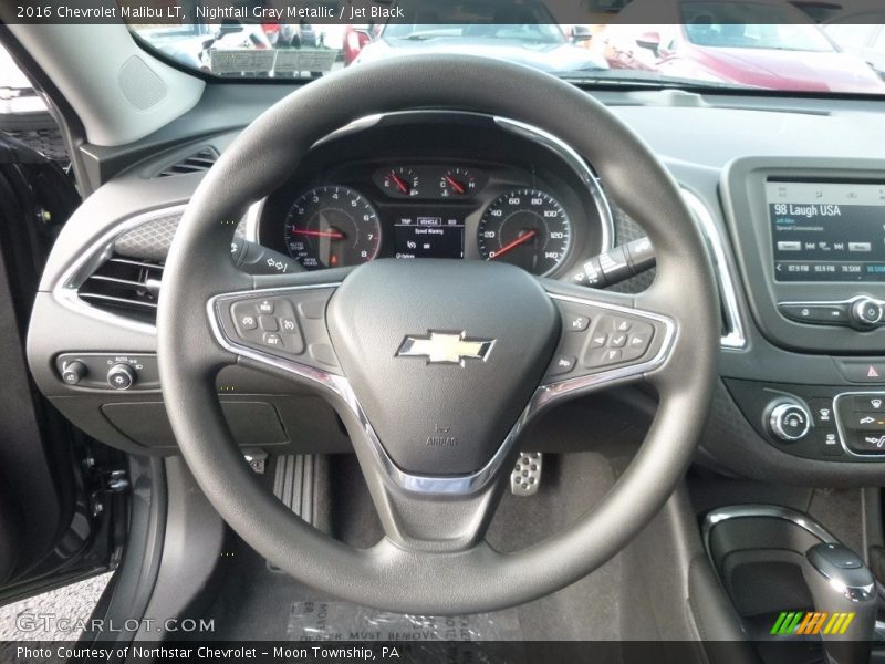 Nightfall Gray Metallic / Jet Black 2016 Chevrolet Malibu LT