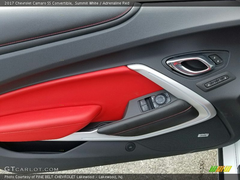 Summit White / Adrenaline Red 2017 Chevrolet Camaro SS Convertible