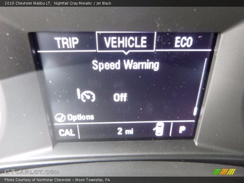 Nightfall Gray Metallic / Jet Black 2016 Chevrolet Malibu LT