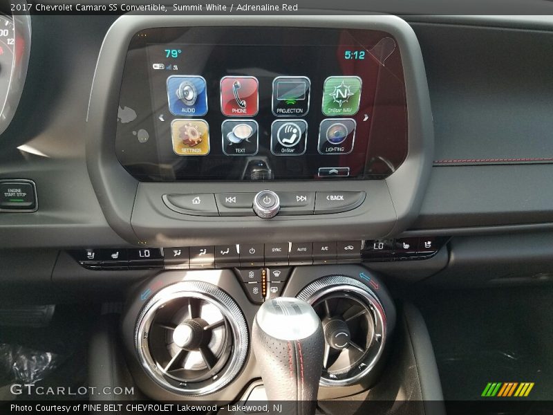 Summit White / Adrenaline Red 2017 Chevrolet Camaro SS Convertible