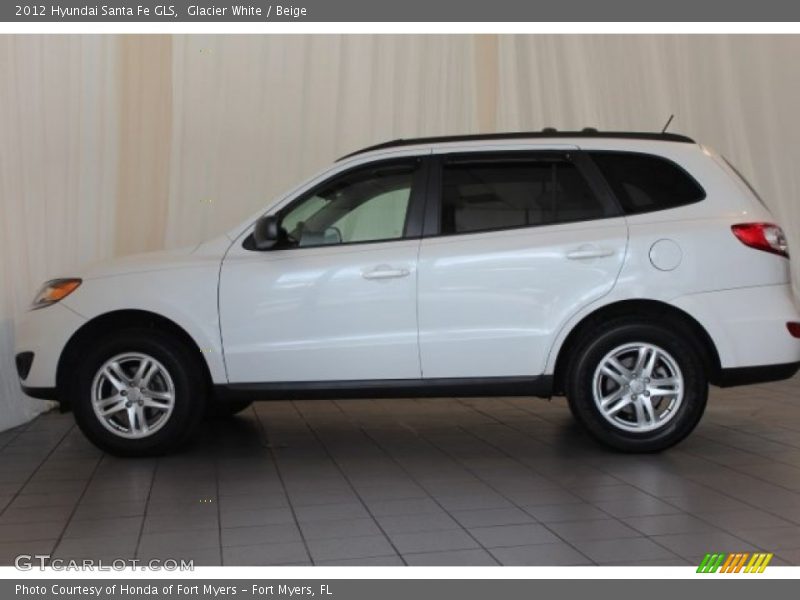 Glacier White / Beige 2012 Hyundai Santa Fe GLS