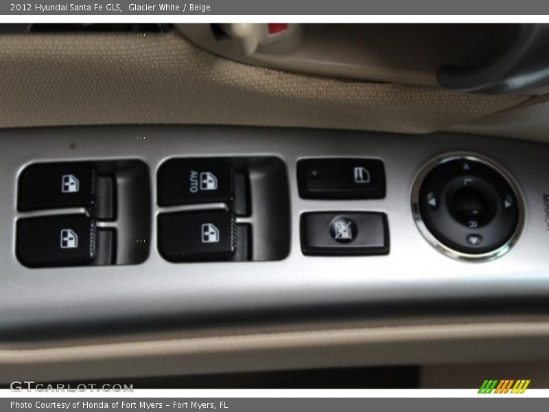Glacier White / Beige 2012 Hyundai Santa Fe GLS