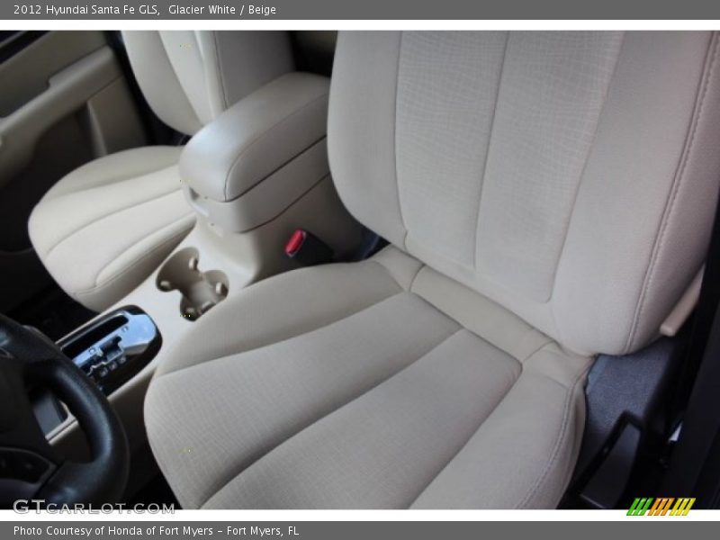 Glacier White / Beige 2012 Hyundai Santa Fe GLS