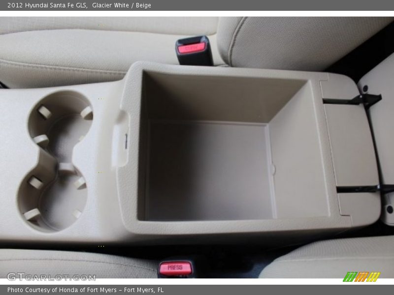 Glacier White / Beige 2012 Hyundai Santa Fe GLS