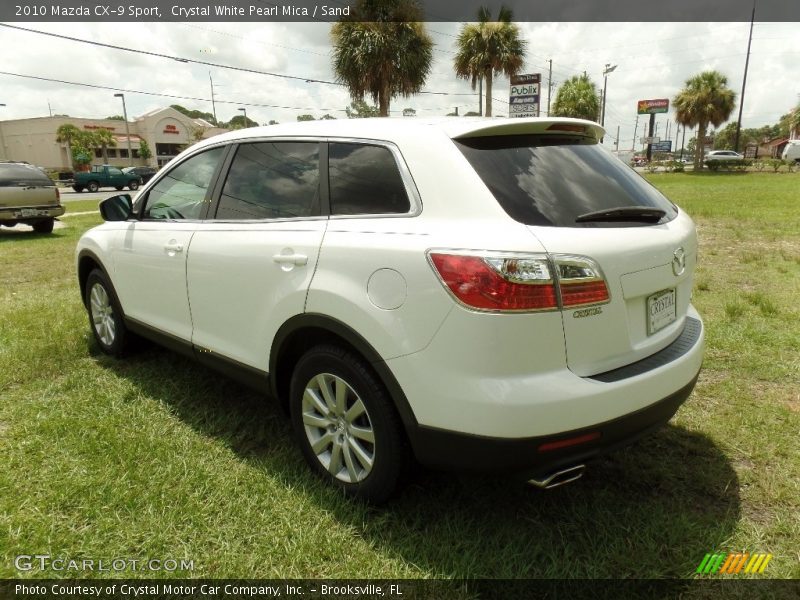 Crystal White Pearl Mica / Sand 2010 Mazda CX-9 Sport