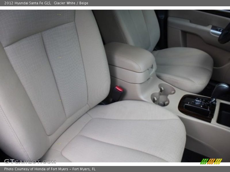 Glacier White / Beige 2012 Hyundai Santa Fe GLS