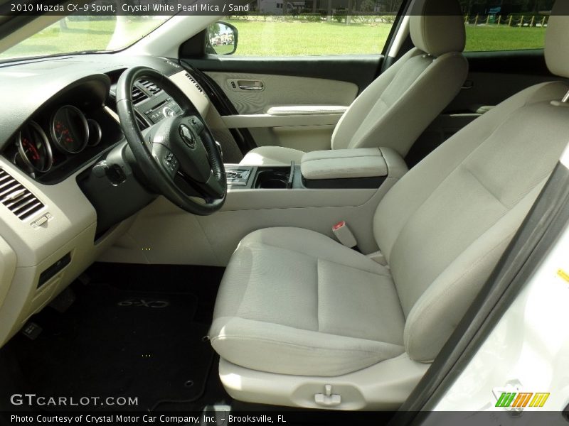 Crystal White Pearl Mica / Sand 2010 Mazda CX-9 Sport