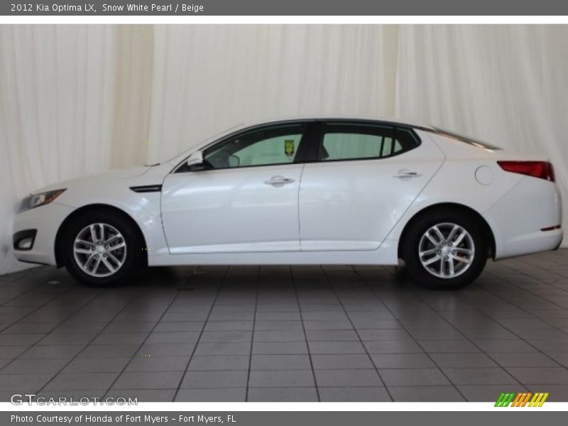 Snow White Pearl / Beige 2012 Kia Optima LX