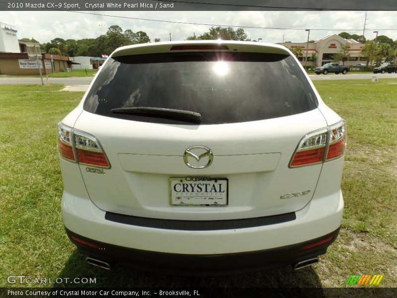 Crystal White Pearl Mica / Sand 2010 Mazda CX-9 Sport