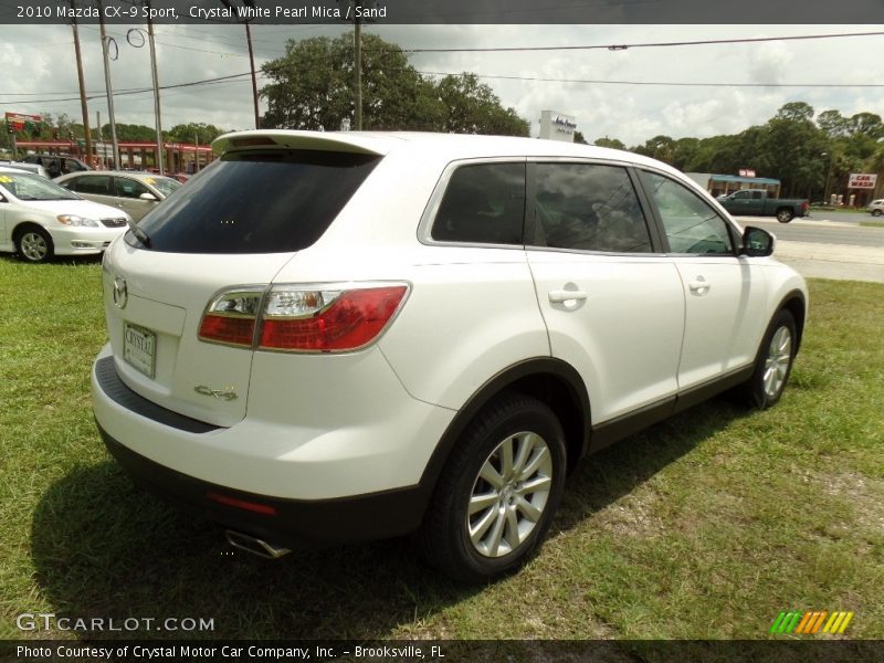 Crystal White Pearl Mica / Sand 2010 Mazda CX-9 Sport