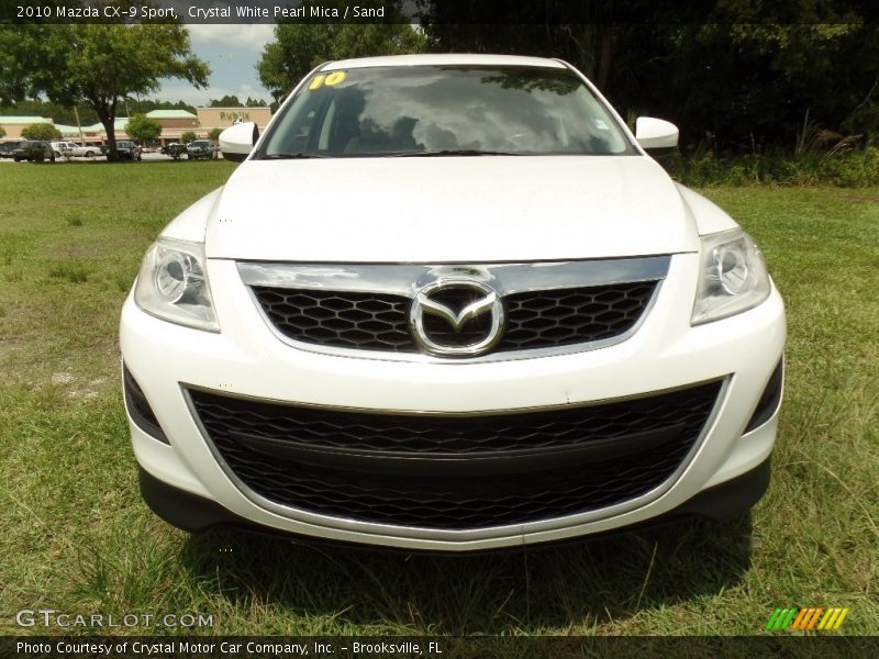 Crystal White Pearl Mica / Sand 2010 Mazda CX-9 Sport