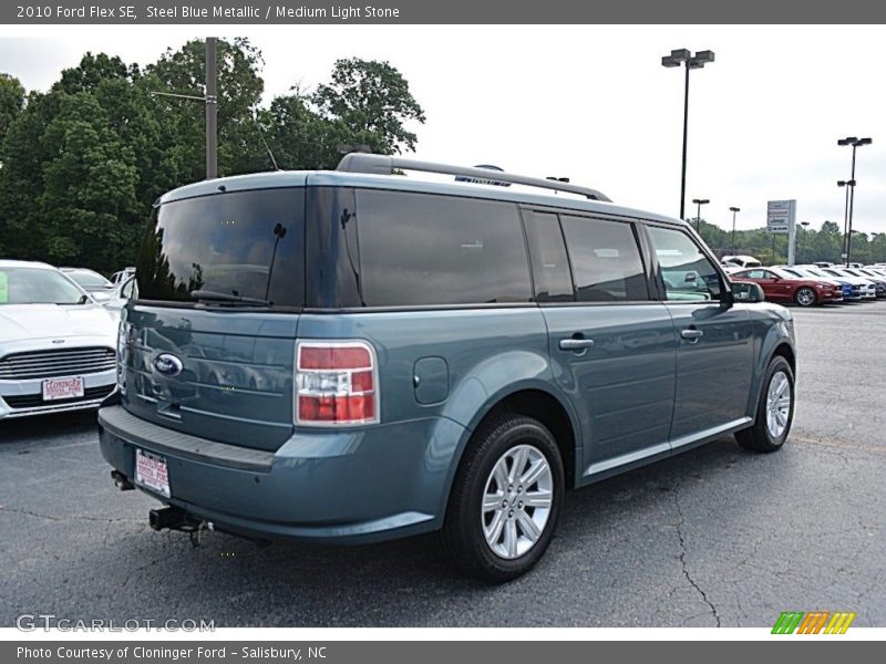 Steel Blue Metallic / Medium Light Stone 2010 Ford Flex SE