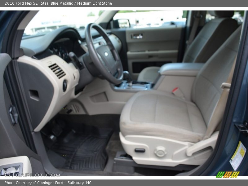 Steel Blue Metallic / Medium Light Stone 2010 Ford Flex SE