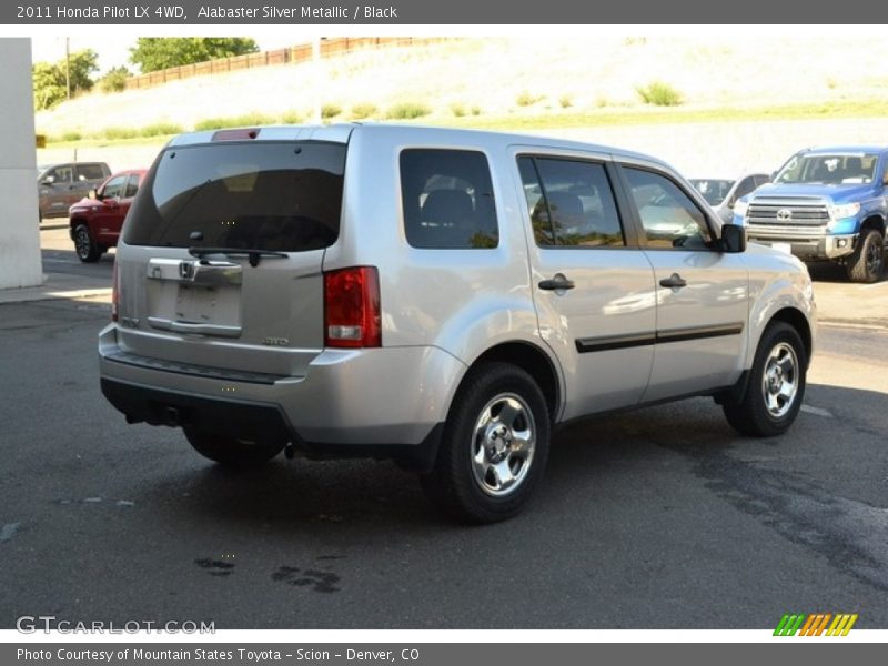 Alabaster Silver Metallic / Black 2011 Honda Pilot LX 4WD