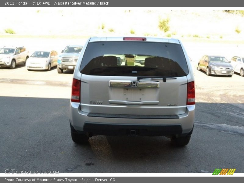 Alabaster Silver Metallic / Black 2011 Honda Pilot LX 4WD