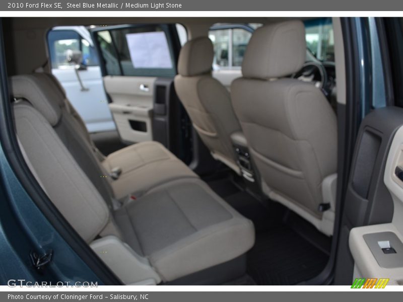 Steel Blue Metallic / Medium Light Stone 2010 Ford Flex SE