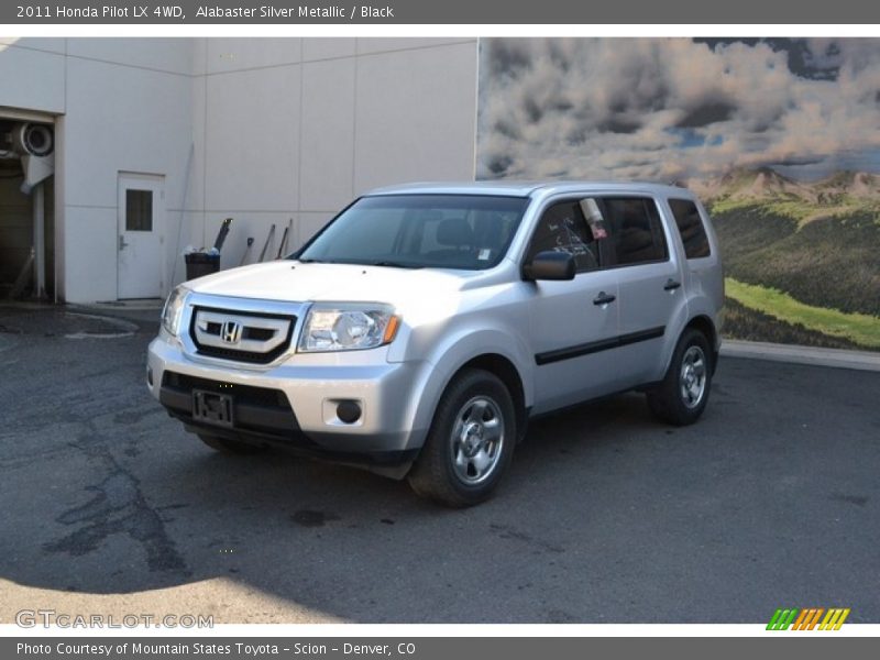 Alabaster Silver Metallic / Black 2011 Honda Pilot LX 4WD