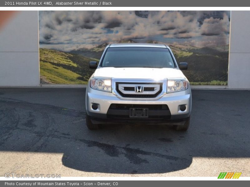 Alabaster Silver Metallic / Black 2011 Honda Pilot LX 4WD