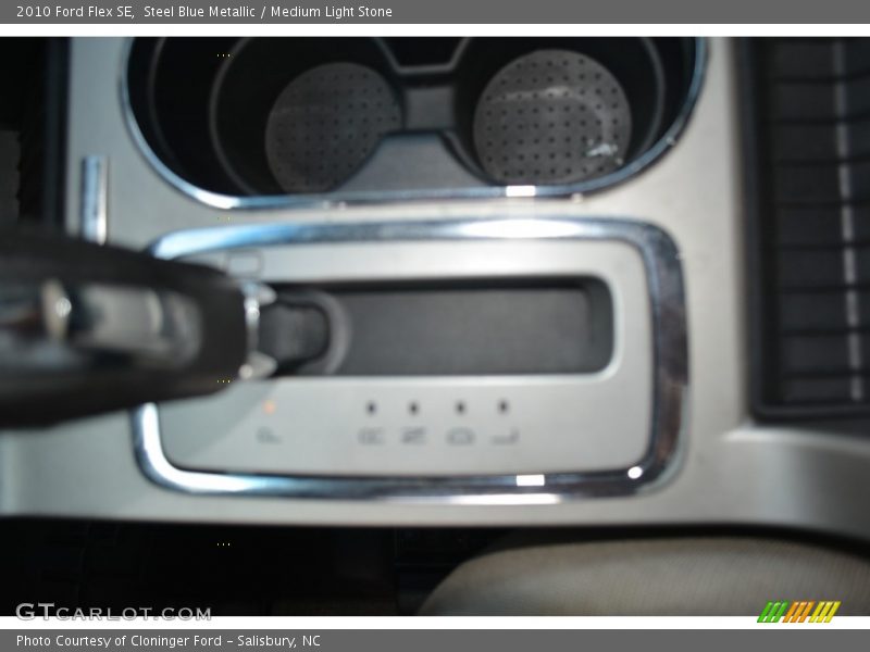 Steel Blue Metallic / Medium Light Stone 2010 Ford Flex SE