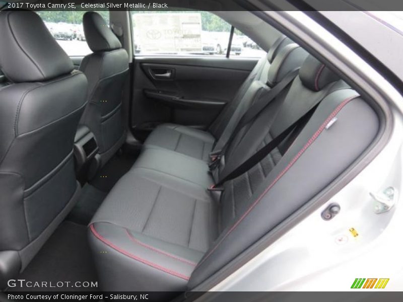 Rear Seat of 2017 Camry SE