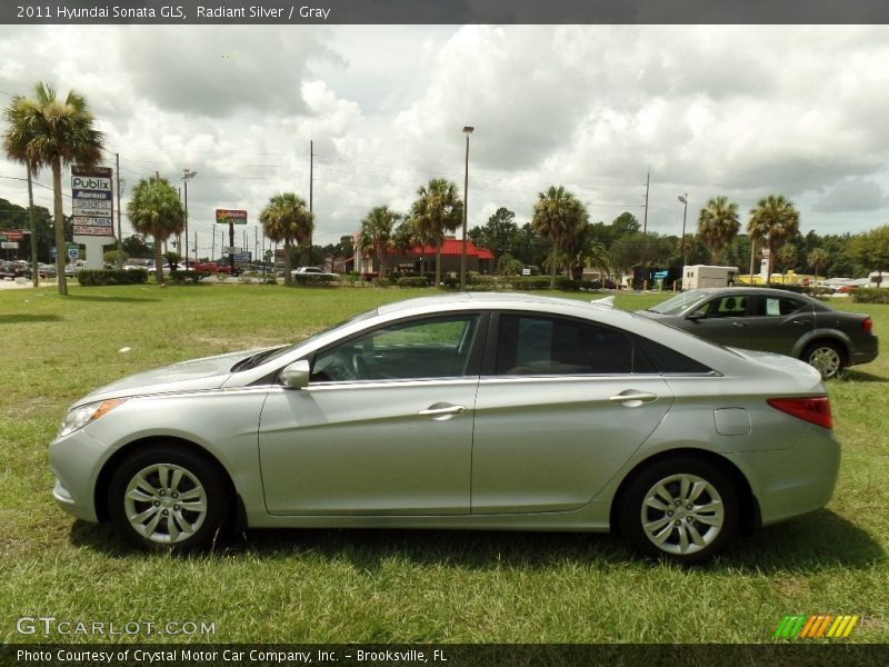Radiant Silver / Gray 2011 Hyundai Sonata GLS