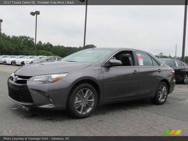 Predawn Gray Mica / Black 2017 Toyota Camry SE