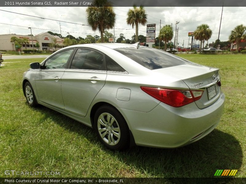 Radiant Silver / Gray 2011 Hyundai Sonata GLS