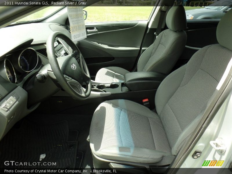 Radiant Silver / Gray 2011 Hyundai Sonata GLS