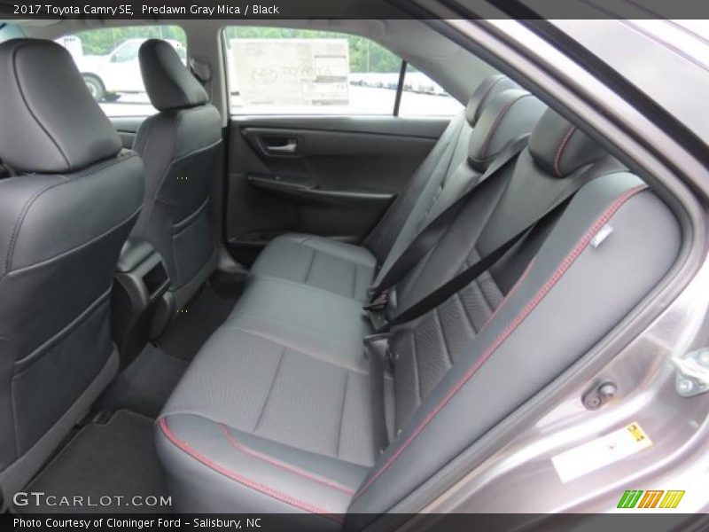 Rear Seat of 2017 Camry SE