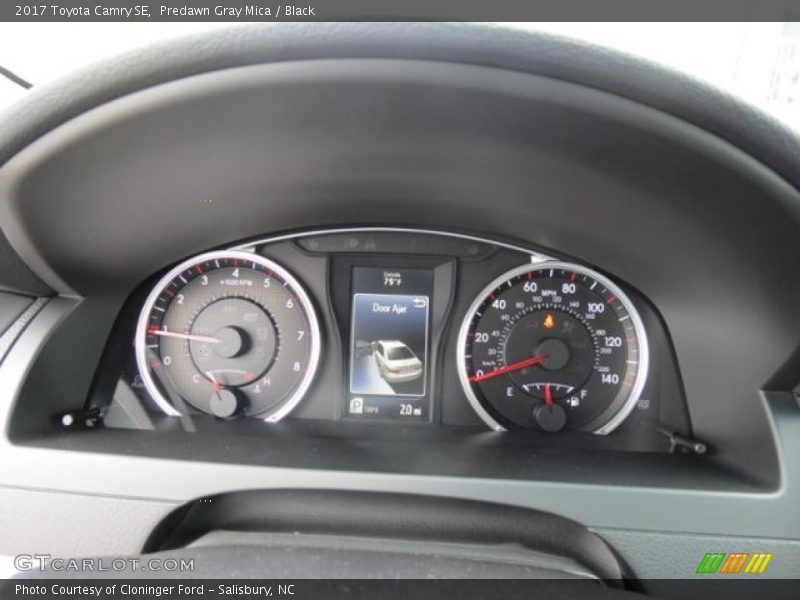Predawn Gray Mica / Black 2017 Toyota Camry SE