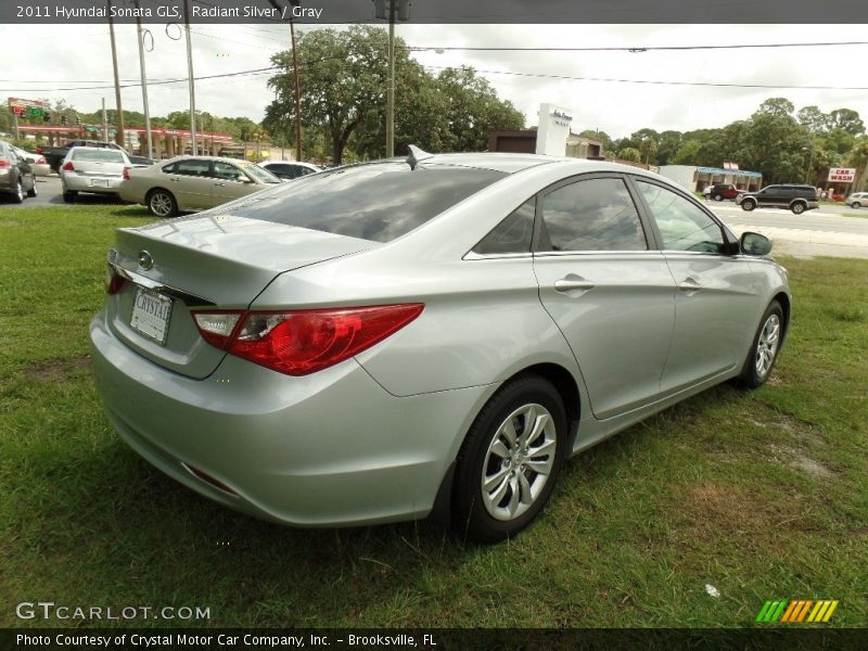Radiant Silver / Gray 2011 Hyundai Sonata GLS