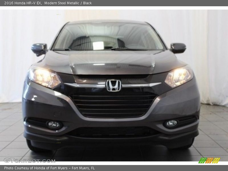 Modern Steel Metallic / Black 2016 Honda HR-V EX