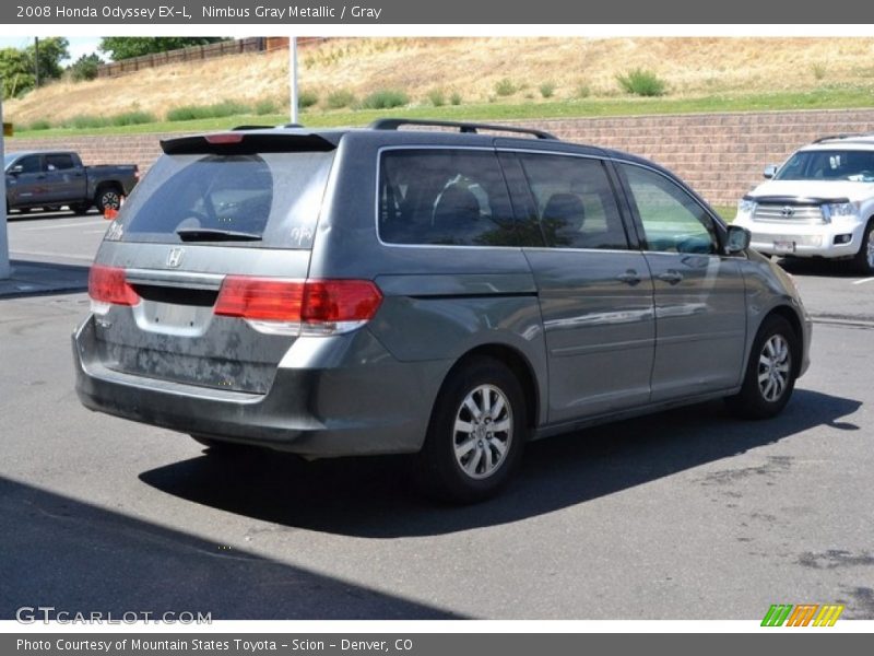 Nimbus Gray Metallic / Gray 2008 Honda Odyssey EX-L