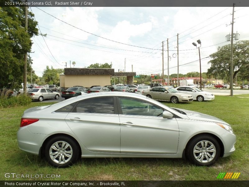 Radiant Silver / Gray 2011 Hyundai Sonata GLS