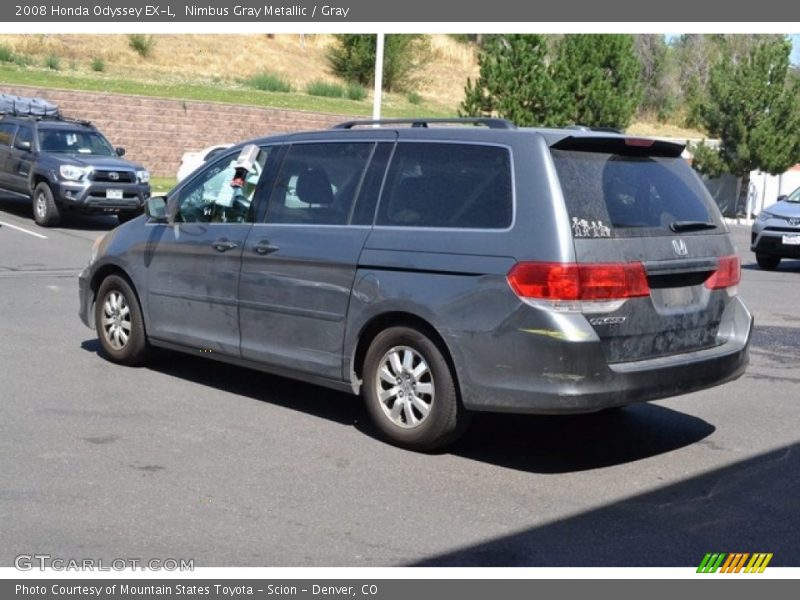 Nimbus Gray Metallic / Gray 2008 Honda Odyssey EX-L