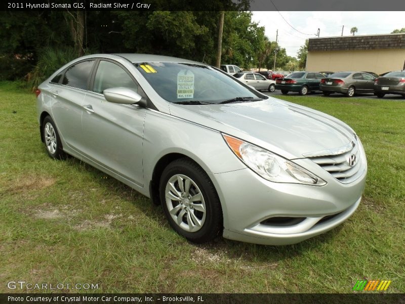 Radiant Silver / Gray 2011 Hyundai Sonata GLS