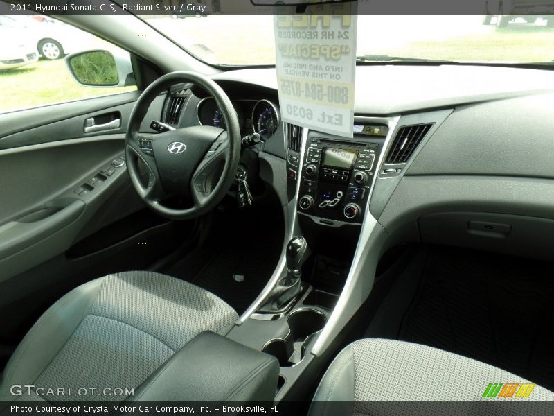 Radiant Silver / Gray 2011 Hyundai Sonata GLS