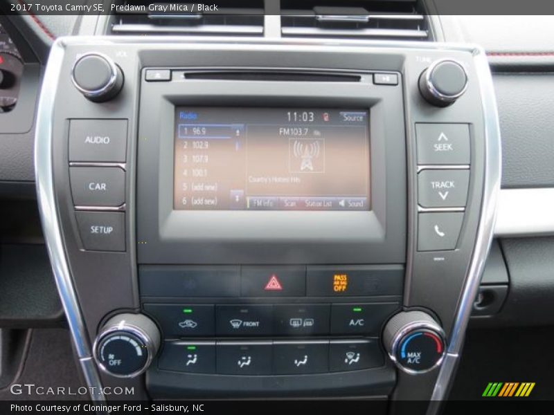 Predawn Gray Mica / Black 2017 Toyota Camry SE