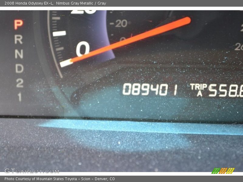 Nimbus Gray Metallic / Gray 2008 Honda Odyssey EX-L